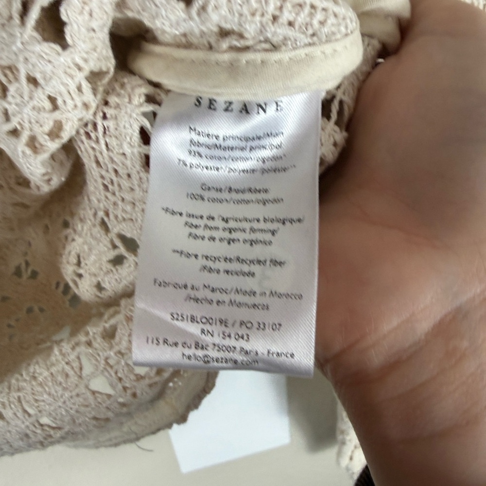 Sézane Alvere Lace Blouse - Picture 9 of 11